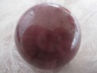 Vintage 3" PURPLE  VIOVET GLASS ROUND BALL Christmas ORNAMENT ty dye look — photo 9