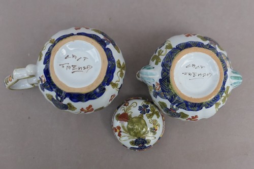CACF FAENZA GAROFANO Blue Carnation lattiera e zuccheriera COME NUOVA - Foto 18 di 18