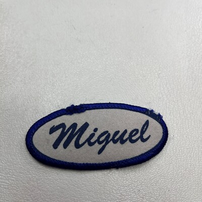 As-Is Recycled Recovered Uniform NAME MIGUEL Patch (Mechanic, Worker) T097