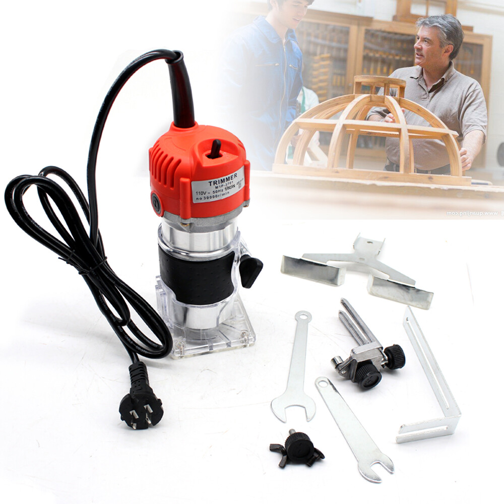 30000RPM Wood Laminate Palm Router Joiner Tool Electric Hand Trimmer 1/4" USA  - Picture 15 of 15