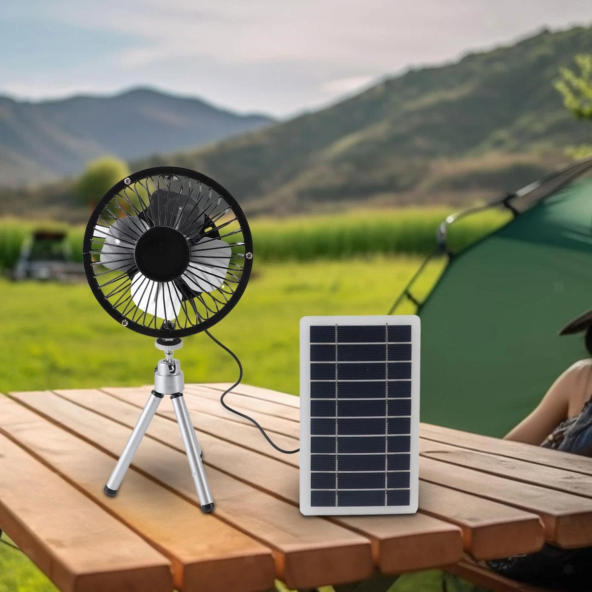 Ventilatore Solare, Ventola Di Scarico Ricaricabile, Sfiato Aria 215 Mm Per Roulotte Barche Serre Camper~p139404465