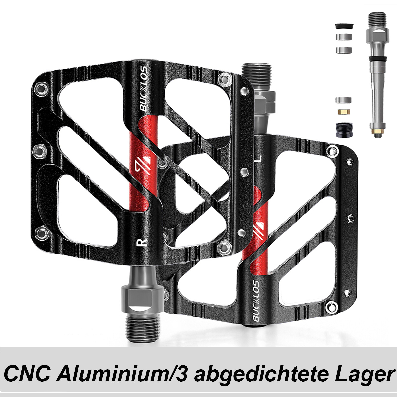 Fahrrad Pedale Quick Release 3 Lager Aluminium Plattformpedale