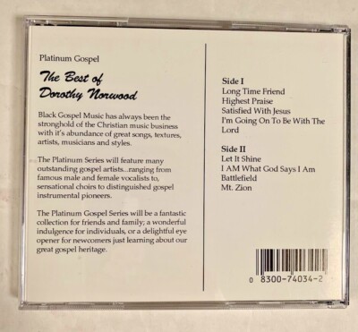 Dorothy Norwood: The Best Of Dorothy Norwood: Platinum Gospel: CD Dorothy Norwood: The Best Of Dorothy Norwood: Platinum Gospel: CD