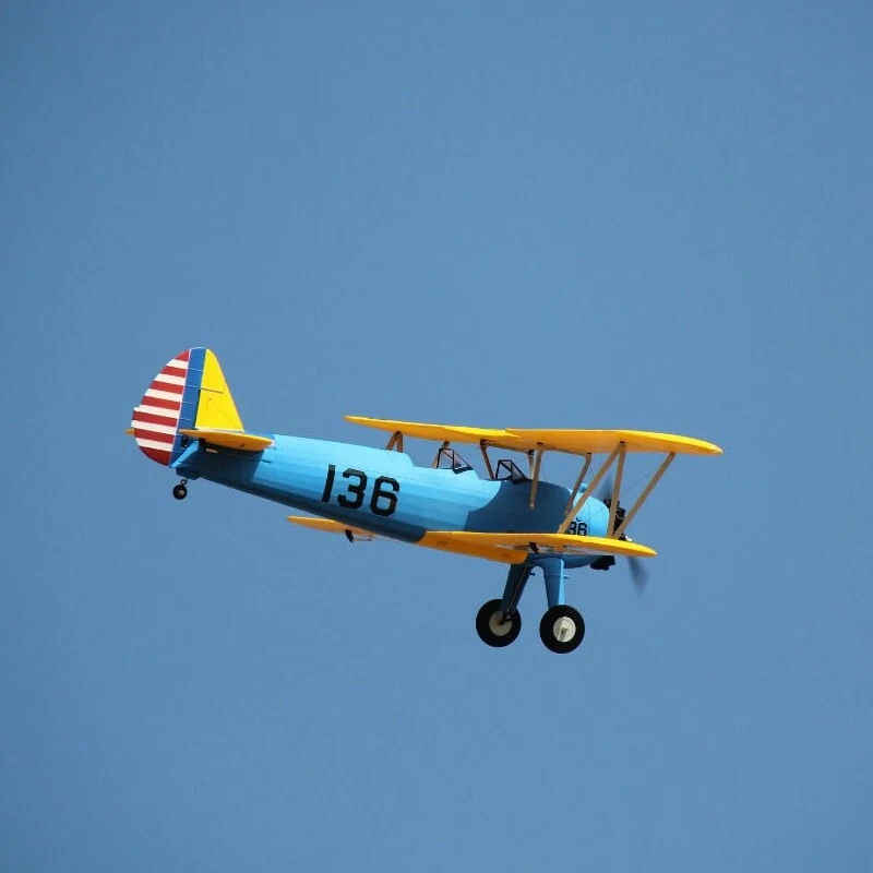 Dynam Stearman PT-17 Blue 4S RC Biplane 1300mm 51" Wingspan - Image 4 of 4