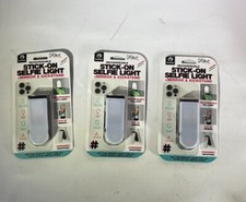 Lot 3 Premier Brand SelfShot Rechargeable Stick On Selfie Light