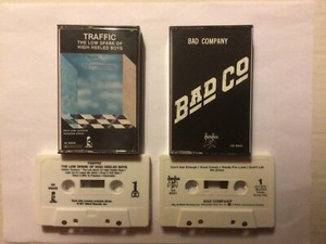 TRAFFIC & BAD COMPANY 2 CASSETTE LOT - LOW SPARK HIGH HEELED BOYS & BAD CO DEBUT