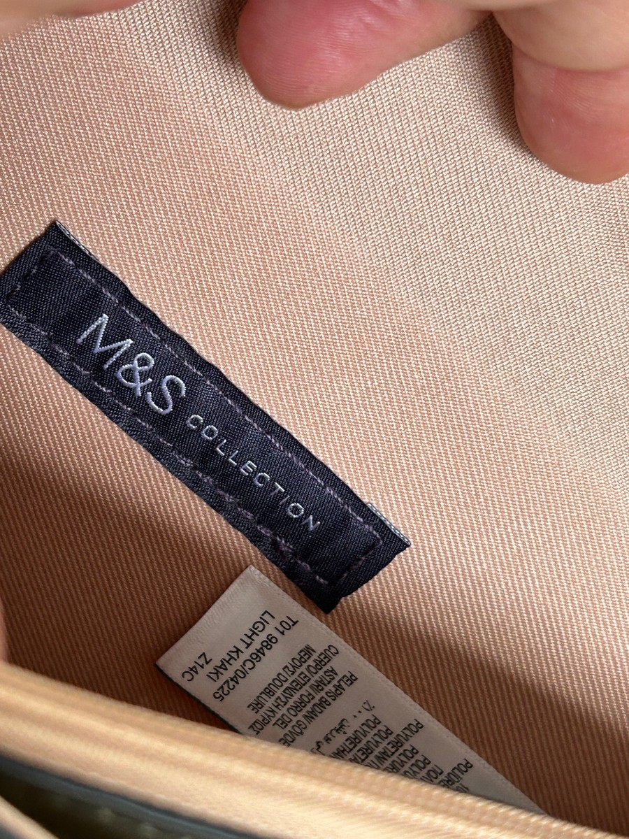 Sac Transversal Faux Daim Marks & Spencer – Khaki/Mélange – Taille Small – Pour Femme – Sac à Main épaule