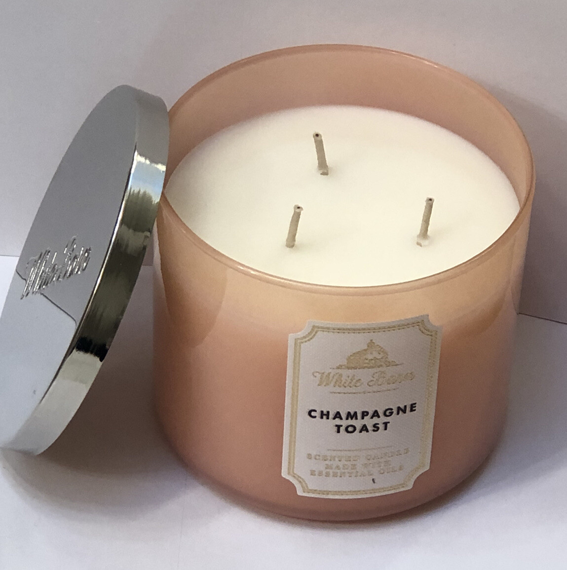 Bath & Body Works White Barn Champagne Toast Large Scented 3 Wick