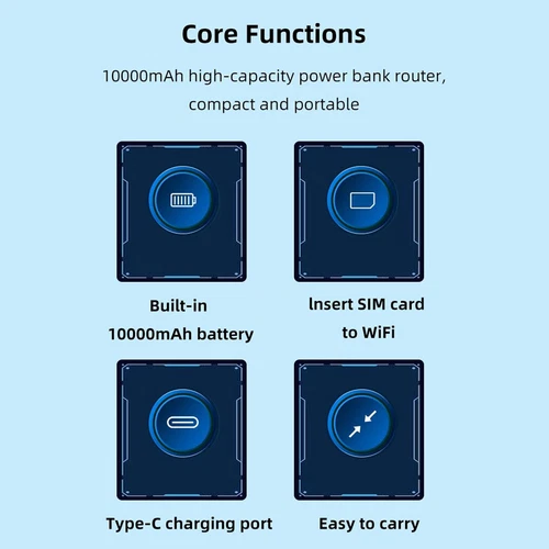 4G LTE Mobile WiFi Hotspot 5G Unlocked 300Mbps 4G LTE Router With SIM Card Slot - Afbeelding 10 van 12