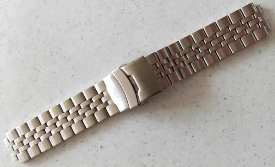 Nuevo reloj inteligente para hombre PEBBLE STEEL tono plateado acero inoxidable pulsera correa de reloj - Imagen 2 de 4