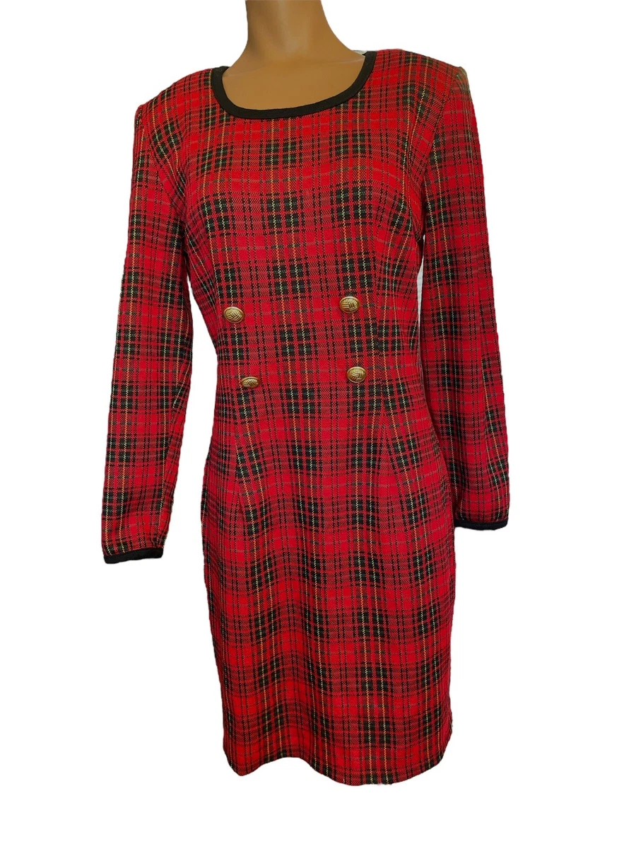 Tartan 2025 fitted dress