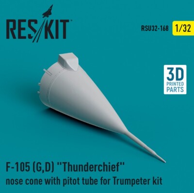 Reskit RSU32-0168 1:32 F-105 (G,D) ''Thunderchief'' nose cone with pitot tube