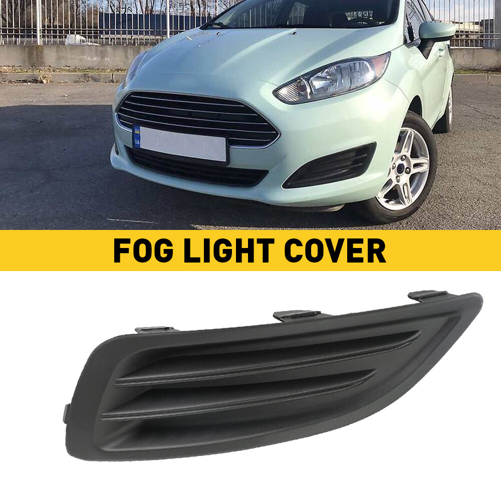 For 2014-2019 Ford Fiesta Fog Light Lamp Cover Left Side Black Car Replace Parts