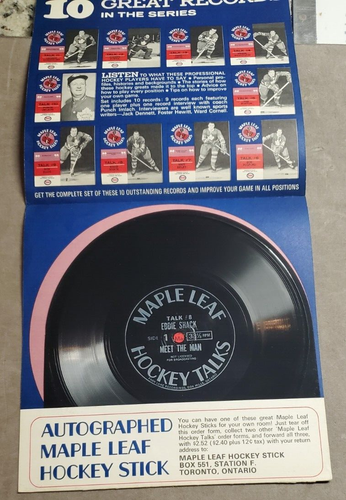 1966 NHL Hockey Talks Full Set x10 Toronto Maple Leafs Records Horton Armstrong - Picture 16 of 23