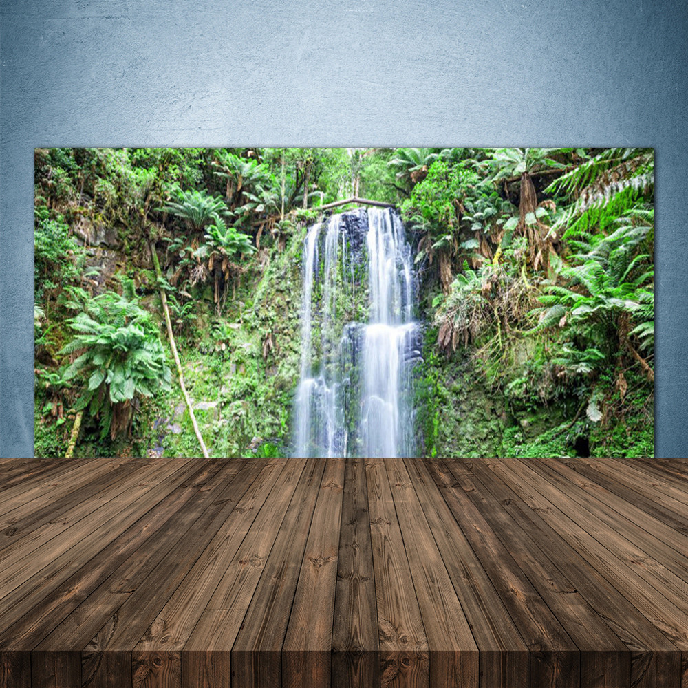Crédence de cuisine en verre Securit finition brillante forêt verte