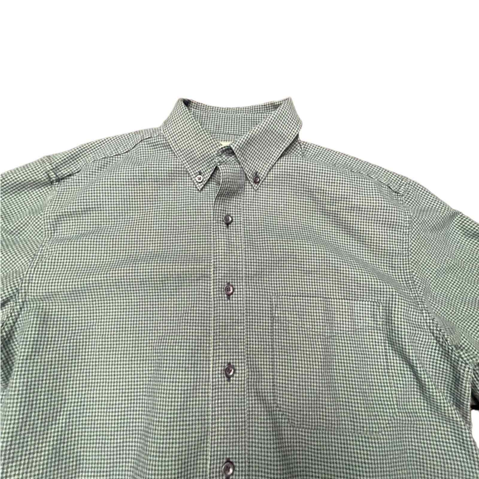 Y2K LL Bean button up green dress shirt size medi… - image 2