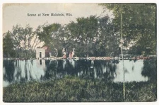 Scene at New Holstein, Wisconsin 1907