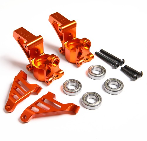 Alloy CNC Front/Rear Wheel Hub Carrier Set for 1/5 HPI ROFUN ROVAN KM BAJA 5B 5T 5SC RC CAR - 26