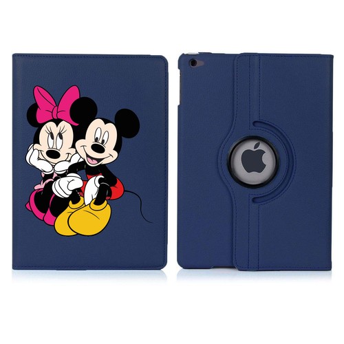 Mickey Minnie Mouse 360 Rotating Navy Blue Cover For Ipad Air 2 Ebay