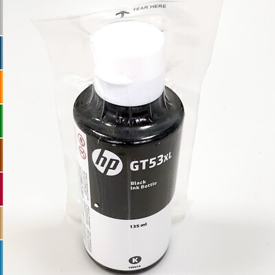 HP GT53XL Originaltinte schwarz 135 ml Nachfülltinte GT 53 XL für HP Smart Tank