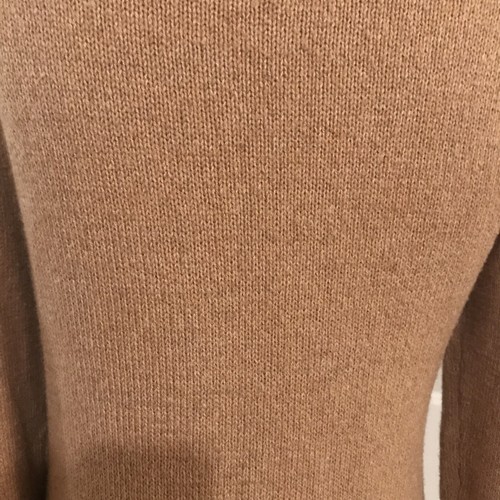 LANDS' END 58% BAUMWOLLE SWEATER PULL OVER Light Brown -Size Small - Long - Picture 7 of 10