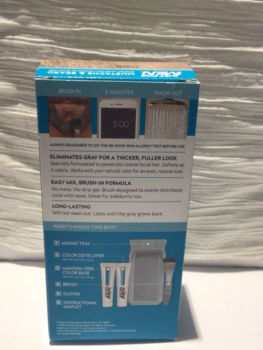 Just For Men Easy Brush In Mustache & Beard Color, Blond M-10/15 - Picture 4 of 6