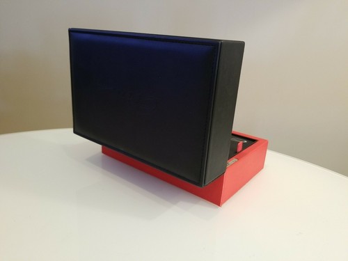 AUTHENTIC ELINI JUMBO BLACK & RED WATCH BOX W/ PAPERS - Picture 5 of 8