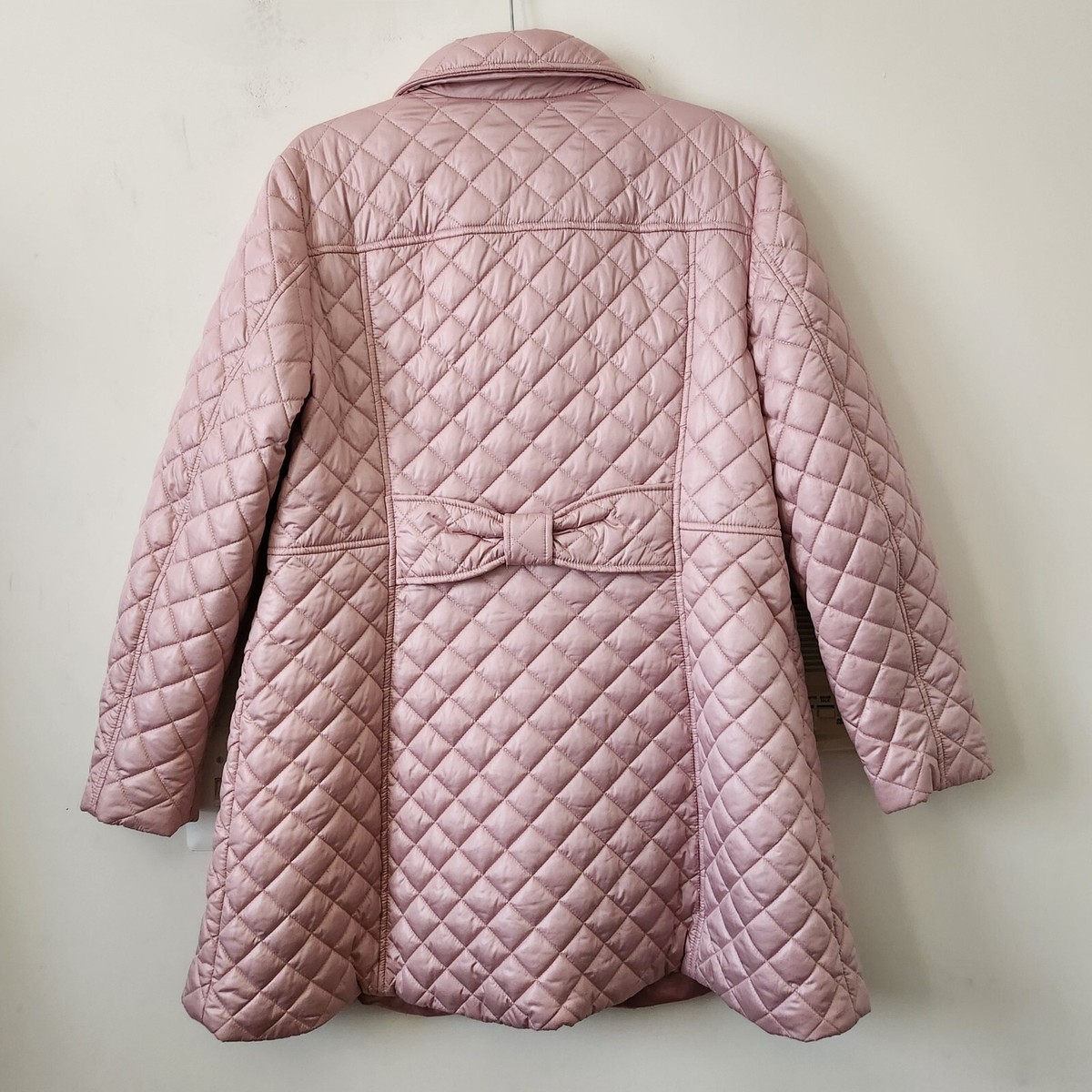 ★23SS新作★VITALSIGN★Ribbon Collar Quilted Napping Jacket LoveShackFancy Women's Kasey Quilted Bow-Embellished Jacket
