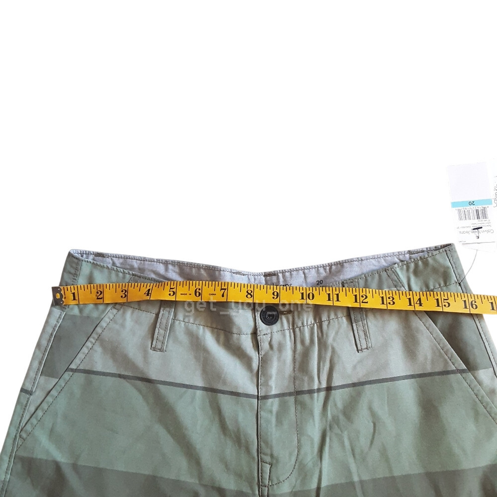NWT Calvin Klein Jeans BOYS Shorts Sea Spray Striped Size 20 image 7