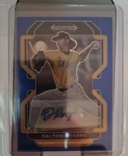 2022 Panini Prizm Draft Pics #PDP99 Dalton Rogers Blue Prizm Auto /99