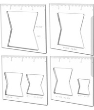 inBovoga 4-Pcs Router Template Set - Butterfly & Bowtie Inlay Jig for Woodworkin