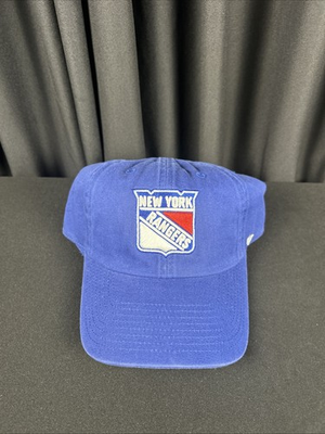 #ad New York Rangers #x27;47 Brand Royal Blue Clean Up Adjustable Dad Hat NHL Hockey Cap $14.99