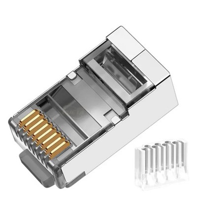 Ethernet RJ45 Stecker Cat6a UTP FTP SFTP vergoldet Netzwerkkabel