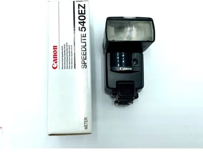 Canon Speedlite 540EZ Appareil Photo Flash Blitz En Boîte (OVP) Bon État - Photo 1/3