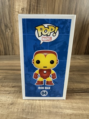 Figura Vinilo Funko Pop Iron Man #04 Abovedada Marvel con Protector - Imagen 7 de 11
