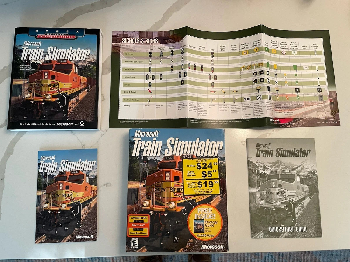 Microsoft Train Simulator Rating E-Everyone Video Games for sale