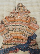 Matilda Jane Choose Your Own Path Keep Me Cozy Hooded Sweater - Size 6 - EUC