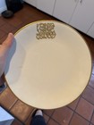 Set of 8 Antique Limoges D&Co France Monogrammed Gold Trim Plates