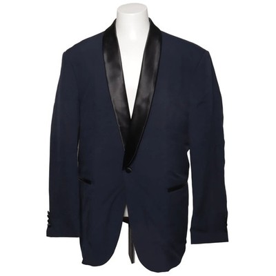 Opposuits, Smokingjacke, Größe: 58, Blau/Schwarz, Polyester, Nadelstreifen #Lkf
