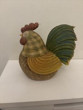 Vintage Farmhouse Rooster Figurine – Decorative Resin Country Kitchen Ornament 