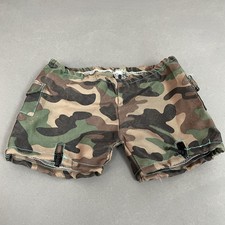 Build A Bear Workshop BABW Shorts Camo Camouflage Brown Green