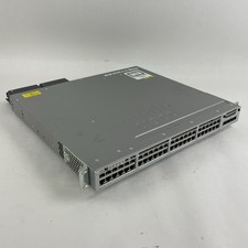 Cisco WS-C3850-48U-S V06 48-Port UPoE Switch 2x 1100W PSU Tested  Reset