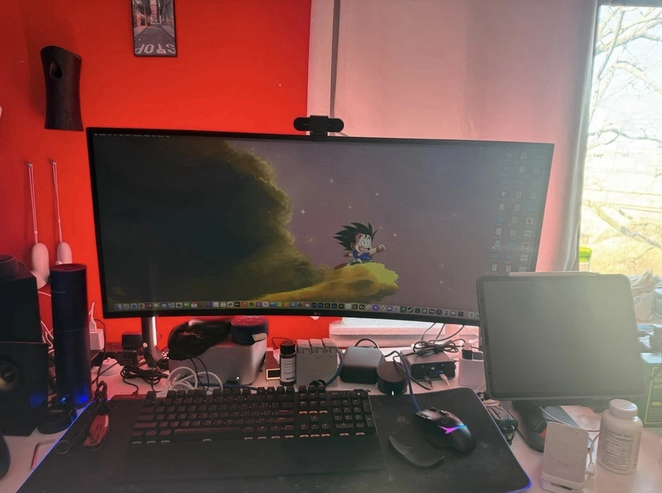 LG UltraWide 38WN95C-W 38" QHD+ IPS LED Curved Monitor - White - Image 3 of 4