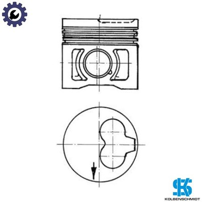 1x KOLBEN 91386620 für 1Y/1X/AEF/ADG/BG/028.B 1,9L 4Zyl 3D/AAS/AAB/AJA 2,4L