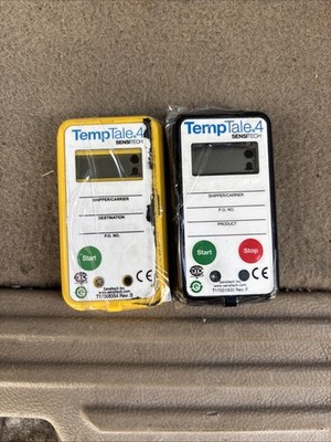 Sensitech TempTale 4 Temperature Monitor TEMPTALE4 Lot Of 2