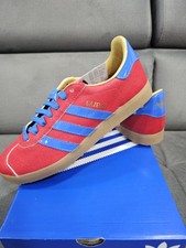 Adidas Gazelle Golf Lux Spikeless Waterproof Shoes Size UK 9.5 New Red JQ7720