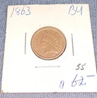 1963 INDIAN HEAD PENNY CENT High Grade