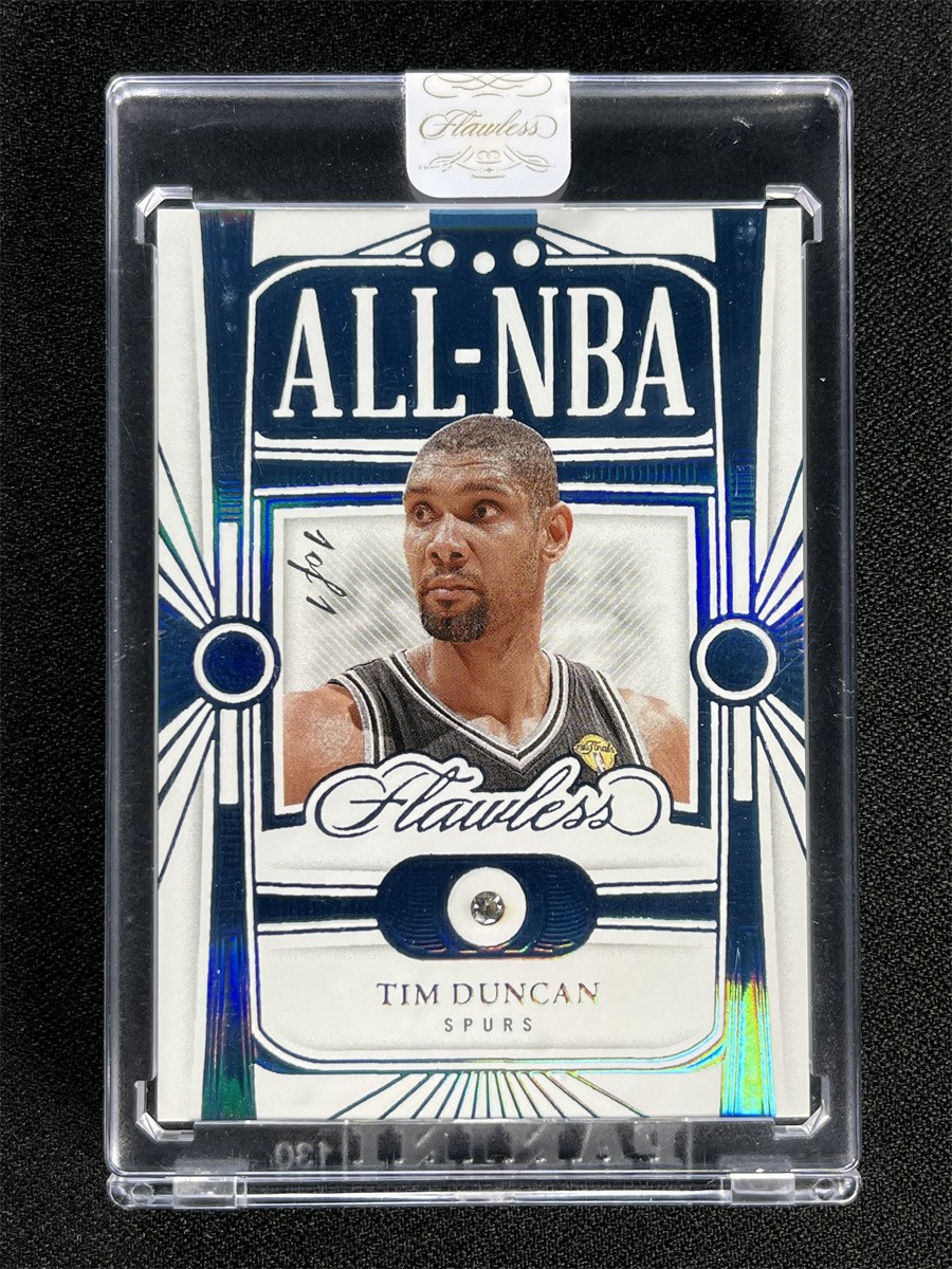 One Of One 1/1 2023-24 Panini Flawless Tim Duncan #184 ALL-NBA Diamond Spurs
