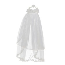 Bridal Veil Multilayer Sheer Flower Wedding Headpeice Sheer Oversized Flower