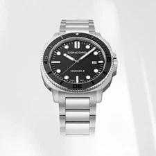 Concord Mariner X Diver Mens Watch Quartz  Ceramic Bezel Saphire Super-LumiNova
